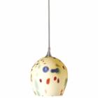 Wooten Heights 6.4 Tall Glass And Metal Pendant With Brushed Steel Cord