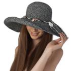 Phistic Women's Navy Sun Hat With Shell Trim