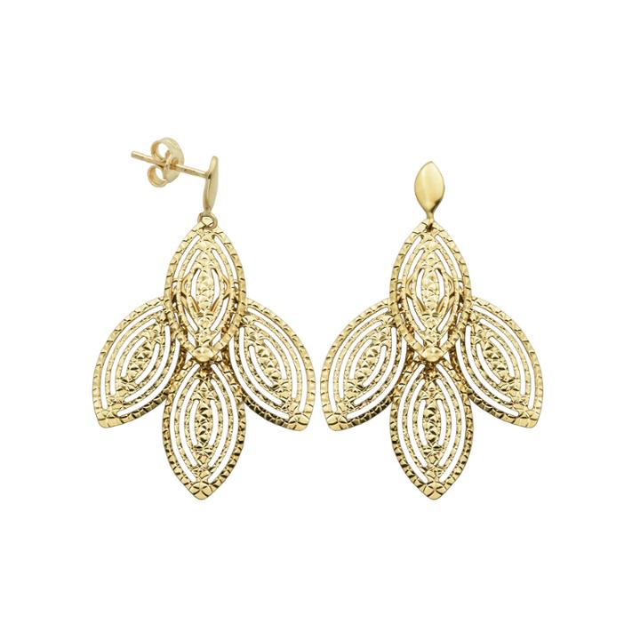Made In Italy 14k Gold Chandelier Earrings