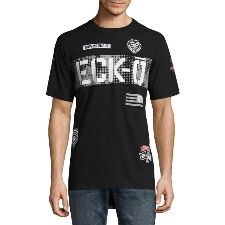 Ecko Unltd Short Sleeve Logo Patchwork Graphic T-shirt