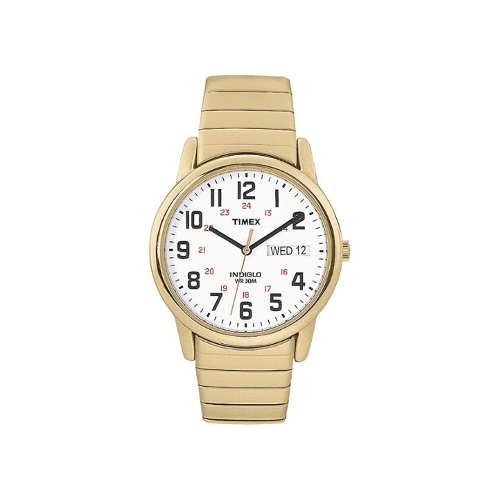 Timex Easy Reader Mens Gold-tone Stainless Steel Expansion Strap Watch T2n0929j