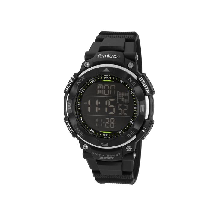 Armitron Mens Black Digital Sport Watch