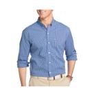 Izod Advantage Stretch Long Sleeve Gingham Checked Button-front Shirt