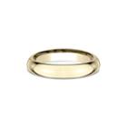 Womens 14k Yellow Gold 4mm High Dome Comfort-fit Wedding Band