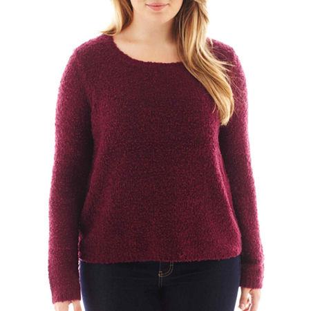Arizona Long-sleeve Cropped Sweater - Plus