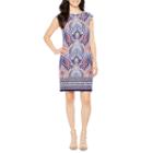 R & K Originals Cap Sleeve Shift Dress