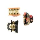 Carole Floral And Solid Hair Clips