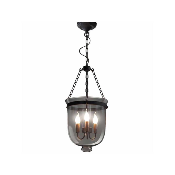 Warehouse Of Tiffany Vashti 3-light Clear Glass 12-inch Chandelier With Bulbs