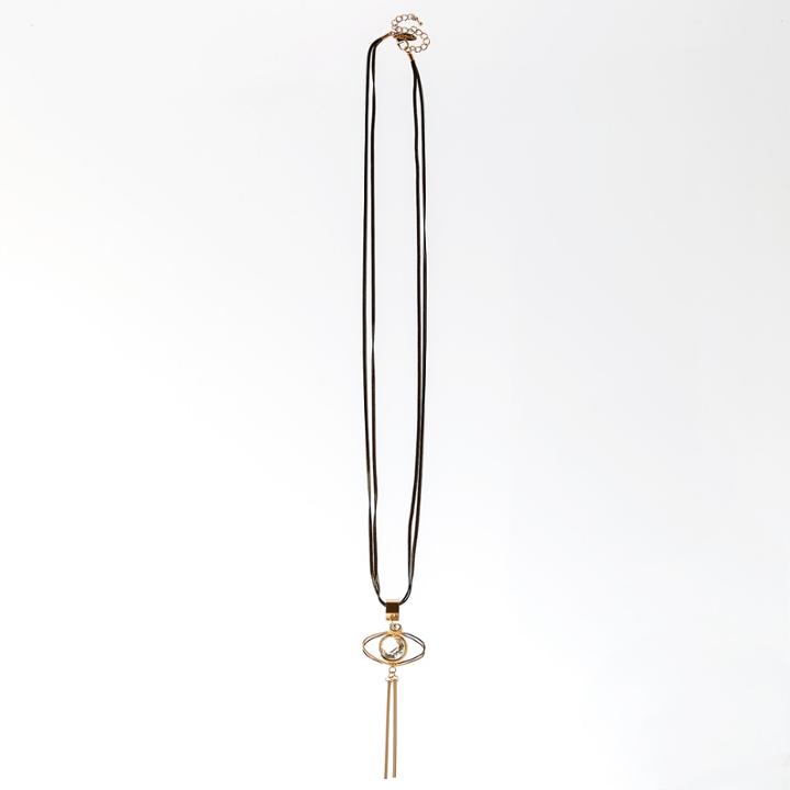 Natasha Accessories Womens Clear Pendant Necklace