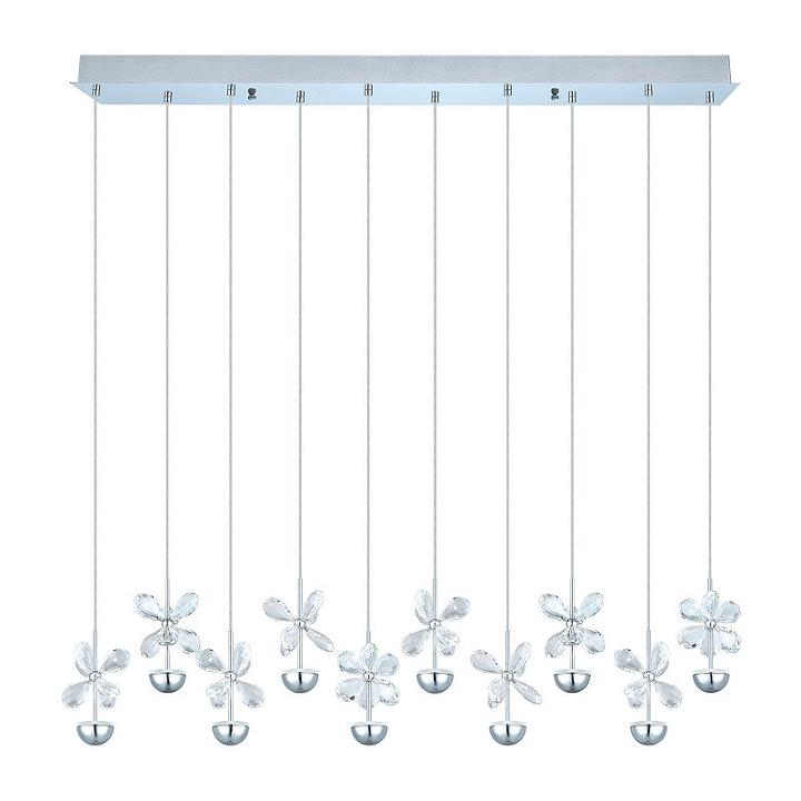 Eglo Pianopoli Led 5 Inch Chrome Multi Light Pendant Ceiling Light