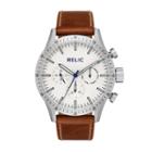 Relic Mens Brown Strap Watch-zr15891