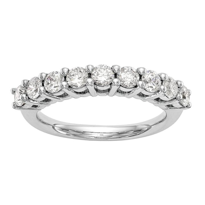 Womens 1 1/6 Ct. T.w. Genuine White Diamond 14k Gold Wedding Band