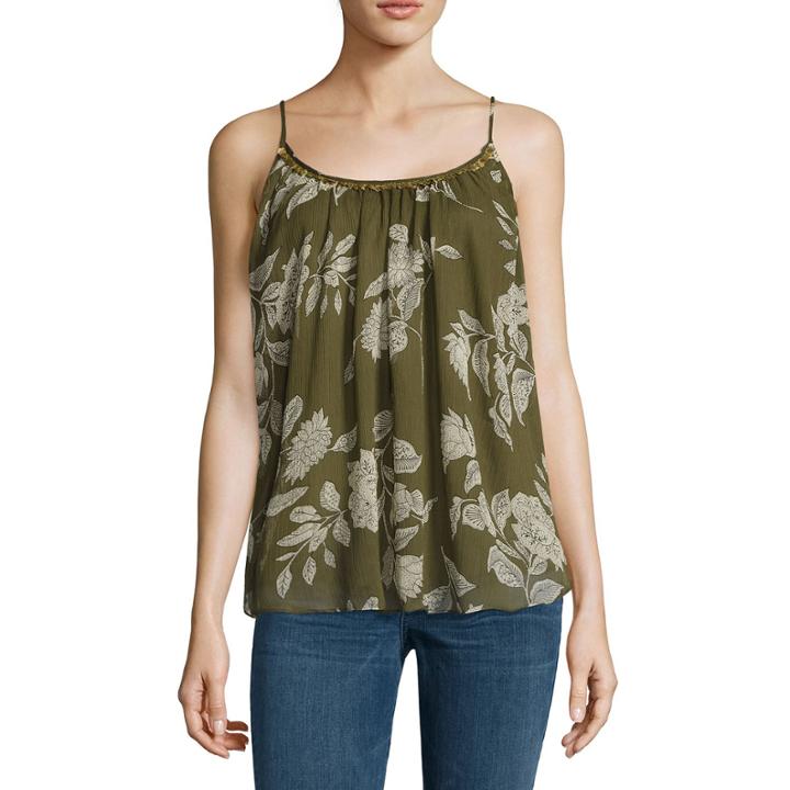 A.n.a Sleeveless Scoop Neck Woven Blouse