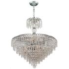 Empire Collection 14 Light Round Chrome Finish Crystal Chandelier