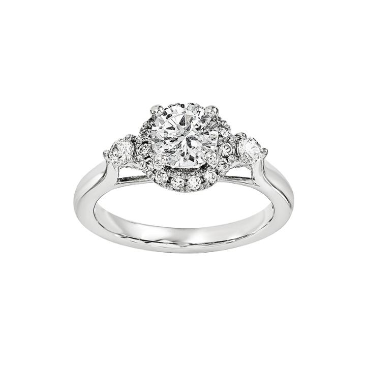 1 1/5 Ct. T.w. Diamond 14k White Gold Engagement Ring
