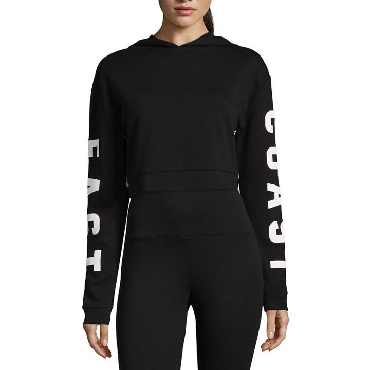 Flirtitude West Coast Cropped Sweatshirt - Juniors