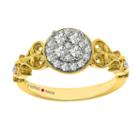 Eterno Amor Womens 3/8 Ct. T.w. Round White Diamond 14k Gold Engagement Ring