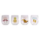 Outdoor Oasis Stemless Word 4-pc. Wine Glass