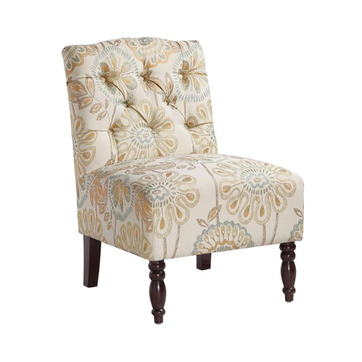 Sylvia Tufted Armless Chair