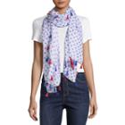 Mixit Blue Oblong Star Scarf