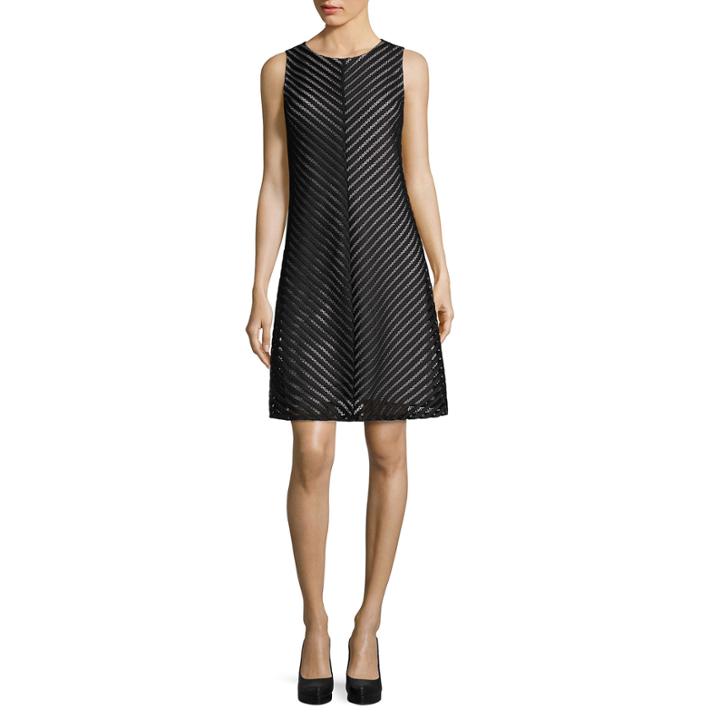 Tiana B. Sleeveless Lace A-line Dress - Tall