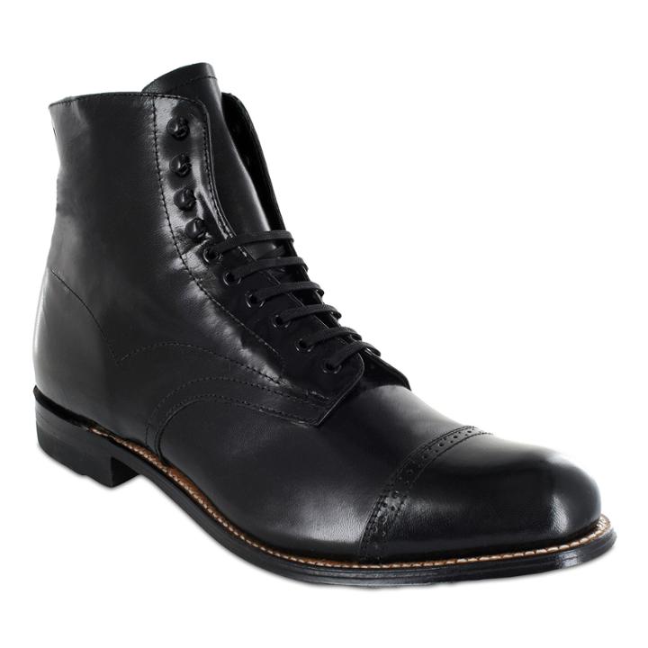 Stacy Adams Madison Mens Cap Toe Lace Up Leather Dress Boots