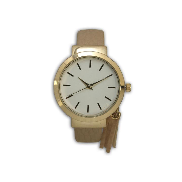Olivia Pratt Tassle Charm Womens Brown Bangle Watch-16120
