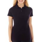 St. Johns Bay Short-sleeve Polo Shirt - Petite