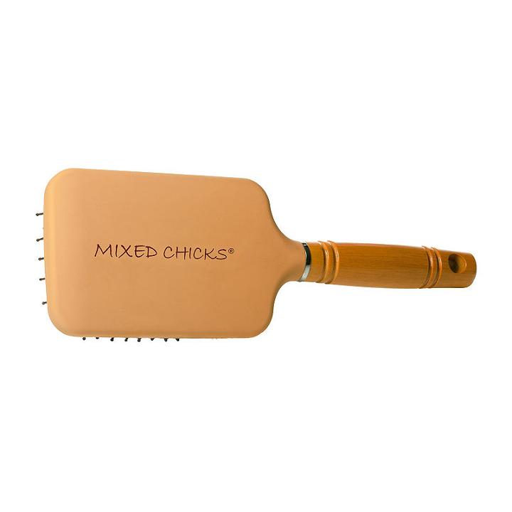 Mixed Chicks Hardened Plastic Brush With Wooden Handle