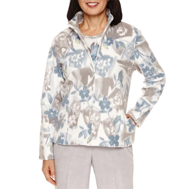 Alfred Dunner Northern Lights Fleece Jacket