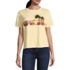 Arizona Short Sleeve California Graphic T-shirt- Juniors