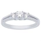 14k White Gold 1/2 Cttw Ring