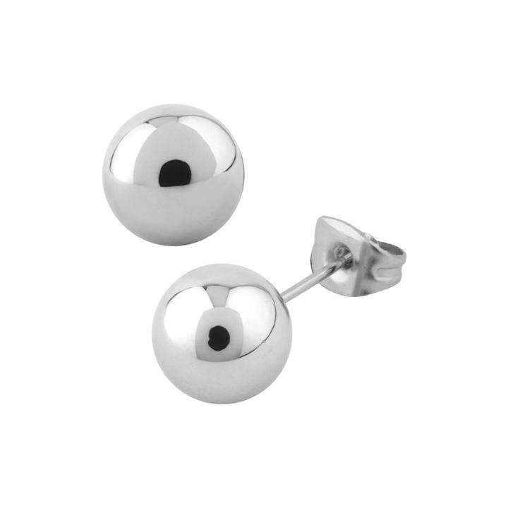 Stainless Steel Ball 8mm Stud Earrings