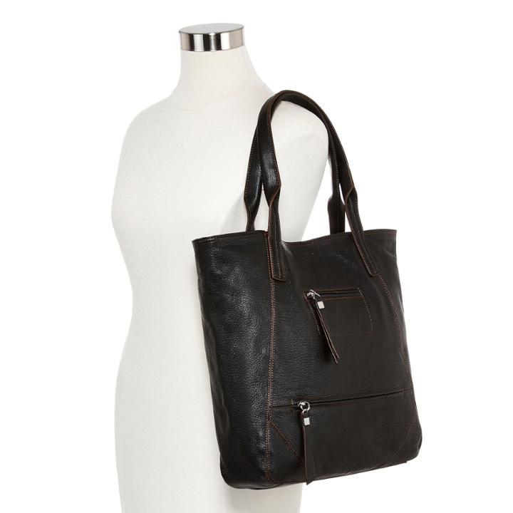 Perlina Amsterdam Leather Tote Bag