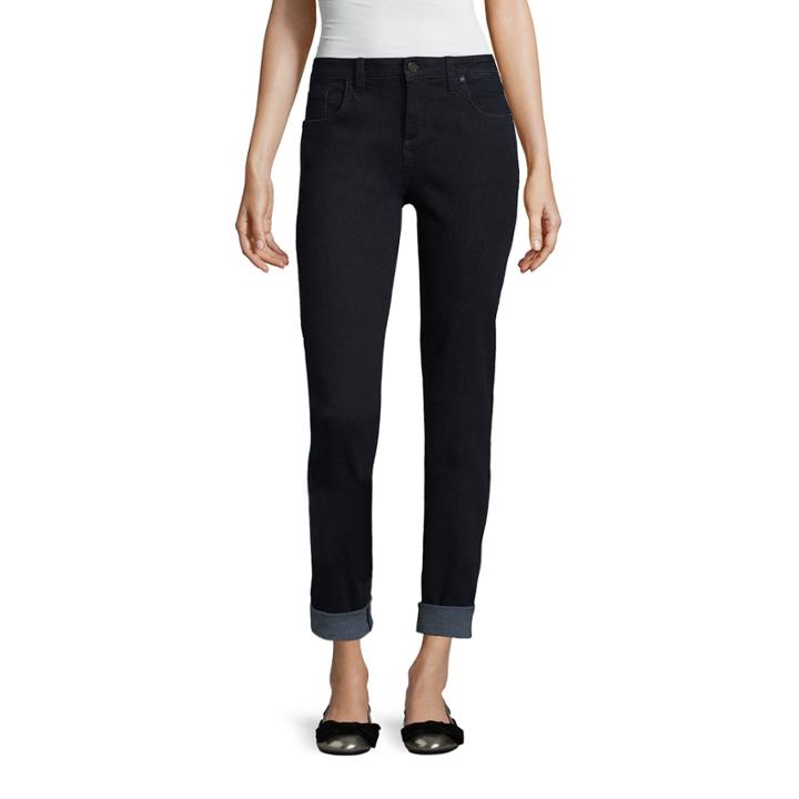 Libby Edelman Roll Cuff Girlfriend Jeans