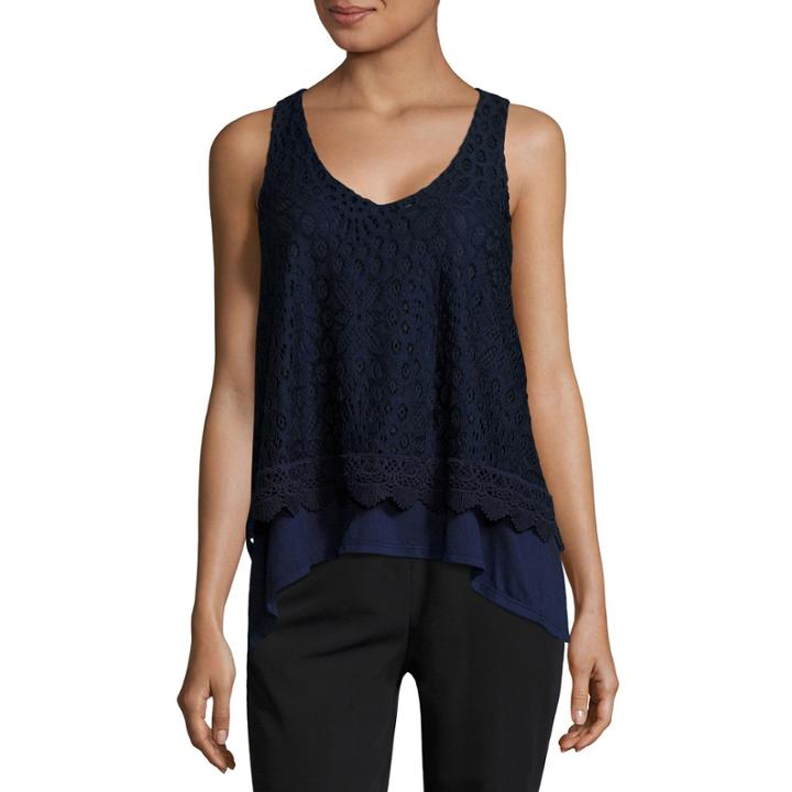 By & By Knit Tank Top-juniors