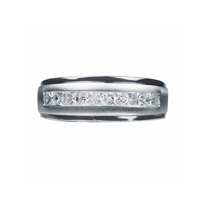 Mens 1/2 Ct. T.w. Genuine Diamond 14k Gold Band