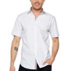 Society Of Threads Short Sleeve Dots Button-front Shirt
