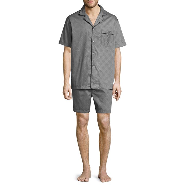 Stafford Short Sleeve/short Leg Sateen Pj Set