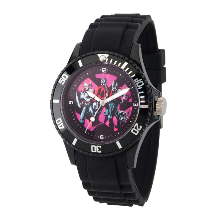 Guardian Of The Galaxy Marvel Mens Black Strap Watch-wma000107