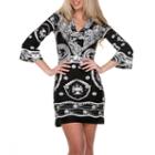 White Mark Madelyn 3/4 Sleeve Sheath Dress