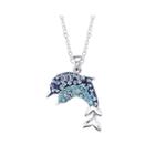 Crystal Sophistication&trade; Crystal-accent Dolphin Pendant Necklace