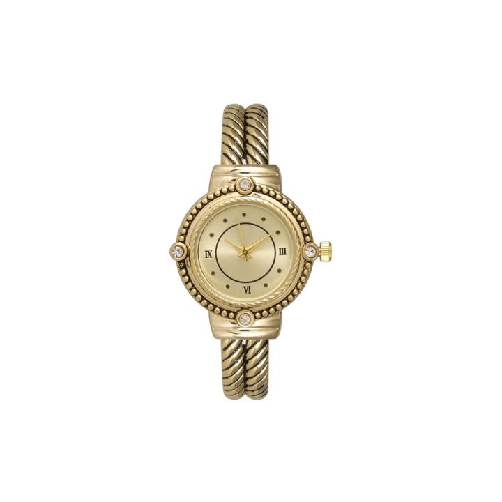 Olivia Pratt Womens Gold Tone Strap Watch-15791gold