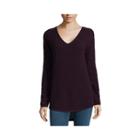 A.n.a Long Sleeve V Neck Pullover Sweater-talls