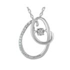 Love In Motion&trade; Diamond-accent Sterling Silver O Pendant Necklace