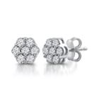 Diamond Blossom 1/2 Ct. T.w. Round White Diamond 10k Gold Stud Earrings