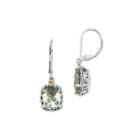 Shey Couture Genuine Quartz Sterling Silver Leverback Earrings