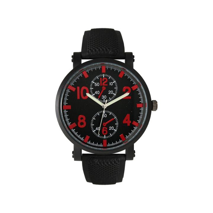 Olivia Pratt Mens Red And Black Silicone Watch 26525red