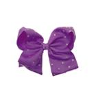 Jojo Siwa Large Signature Hair Bow W/rhinestones Purple