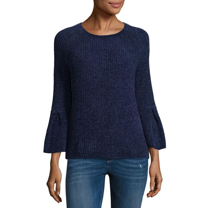 A.n.a 3/4 Sleeve Crew Neck Pullover Sweater
